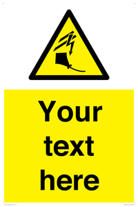 Custom warning kite flying near powerlines